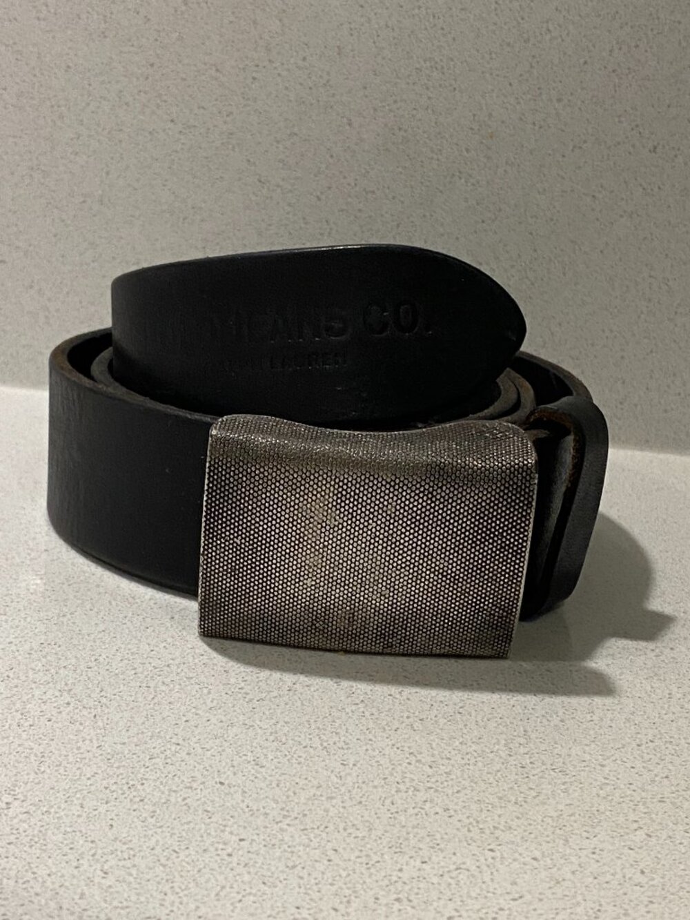 polo jeans co ralph lauren chunky buckle belt preowned (size 32)